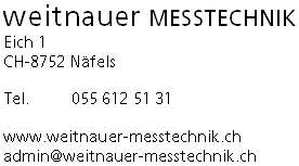 Weitnauer Messtechnik, Eich 1, CH-8752 Näfels